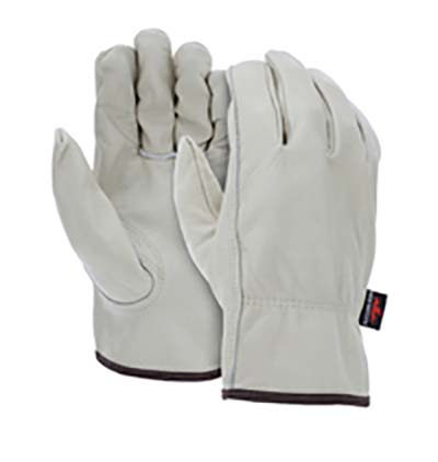 MCR Safety&reg; Leather Drivers Work Gloves, Select Grain Unlined Cow Leather - Keystone Thumb - M - Q12